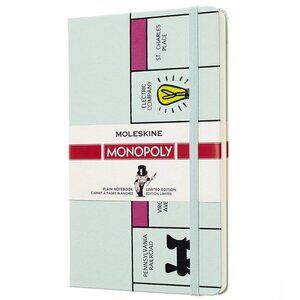 New! Moleskine x Monopoly Blank Notebook Limited Edition 5" x 8.25"